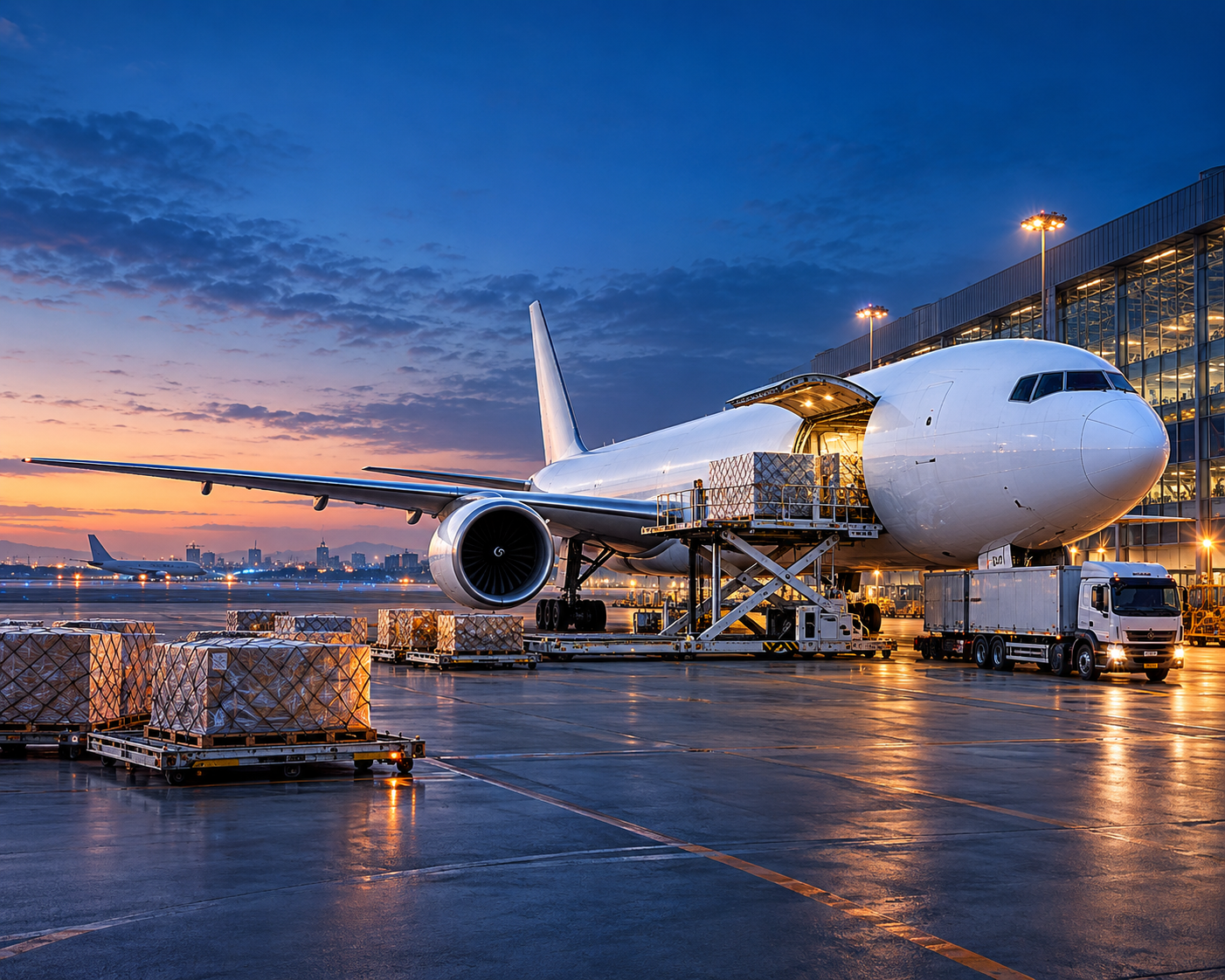 Air freight cargo aircraft