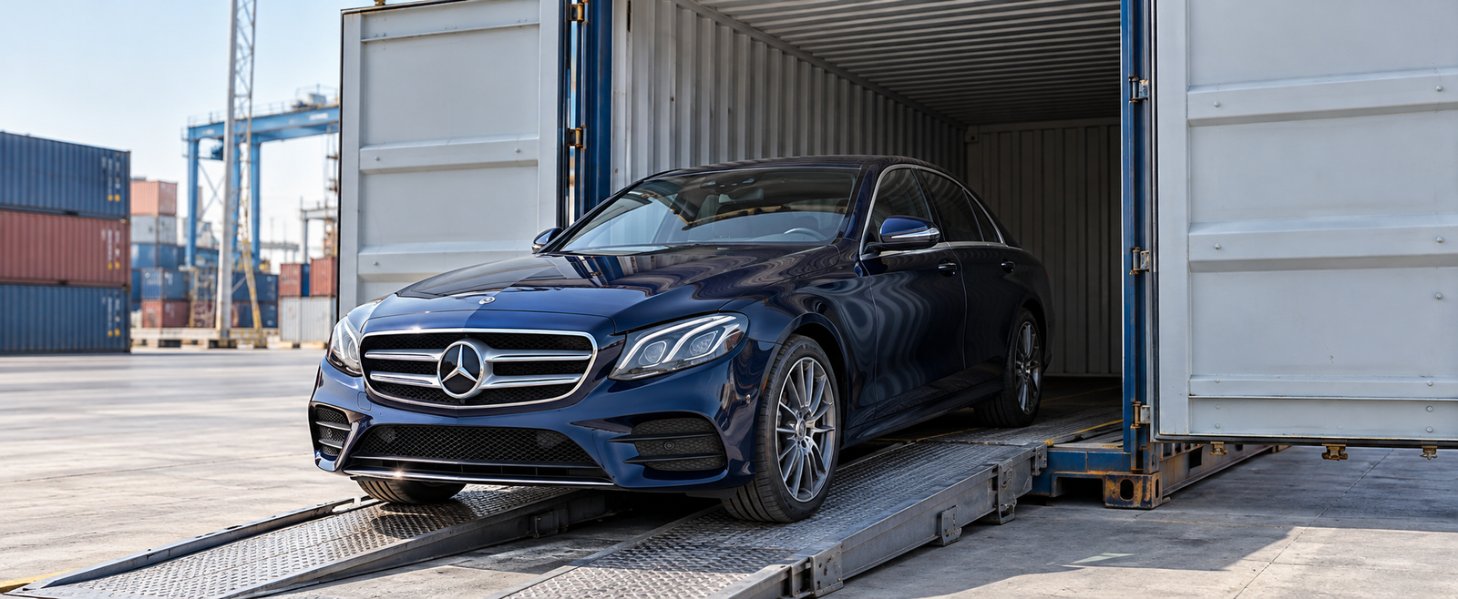 Private container car shipping