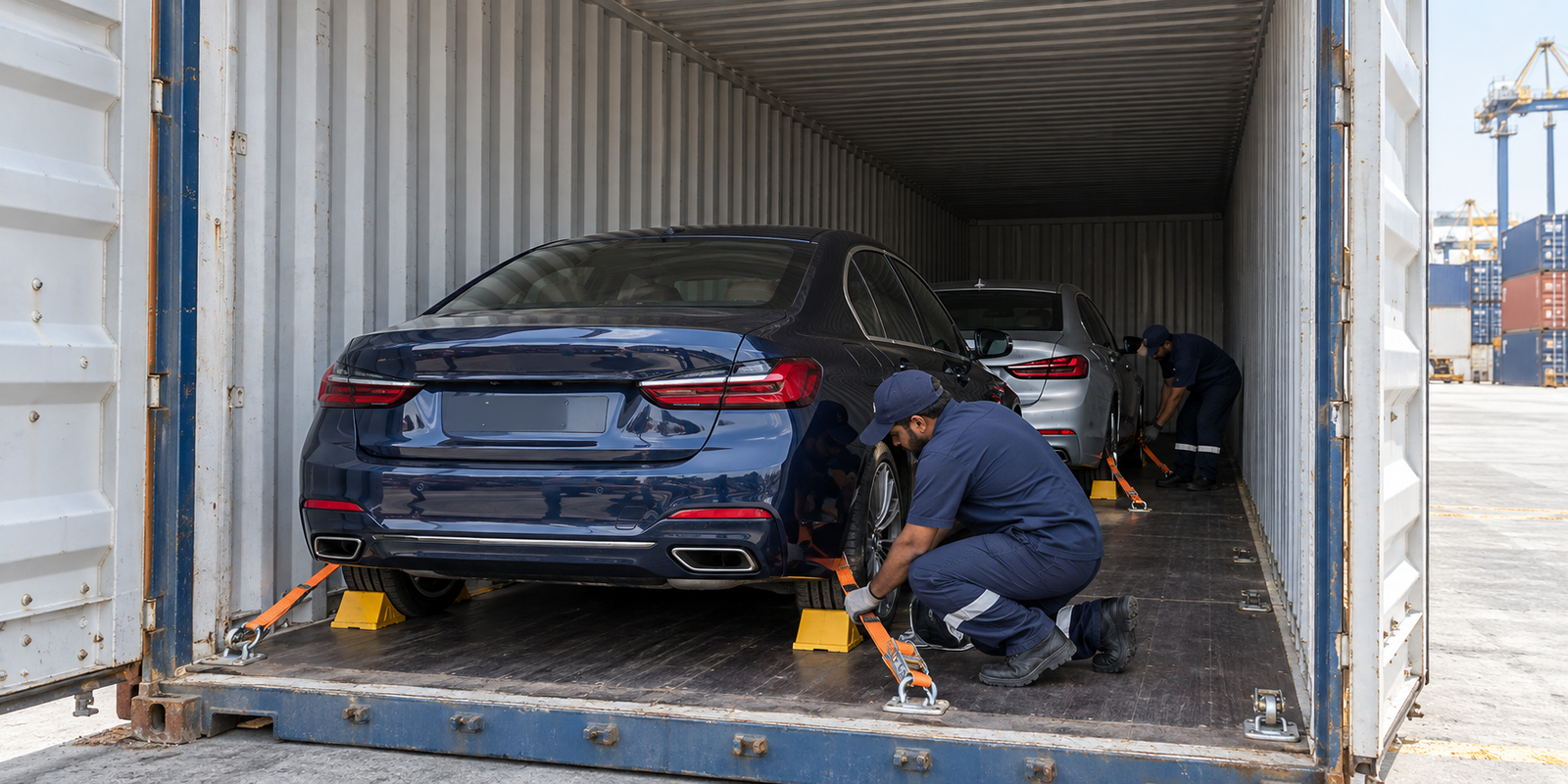 Shared container car shipping